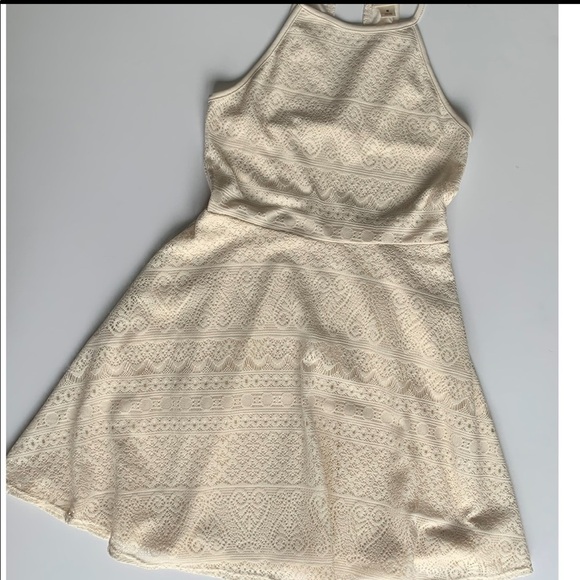 Mossimo Supply Co Creamy White Lace Fit and Flare Dress - Picture 9 of 9